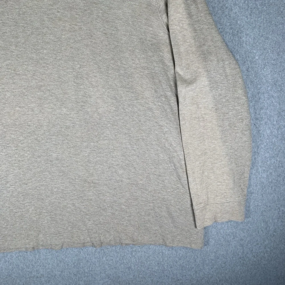 Polo Ralph Lauren Quarter Zip Sweater Mens 2XL Beige Estate Rib Knit Pullover